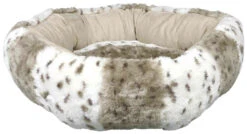 Trixie Lit Rond Beige Et Blanc Leika Pour Chiens Et Chats