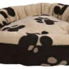 Trixie Lit Pour Chien Rond Sammy Beige Et Noir