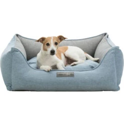 Trixie Lit Carré En Toile Bleu Et Gris 7 Trixie Lit Carré En Toile Bleu Et Gris -lacompagniedesanimaux PHO PRO DOG CLIP 37654 1