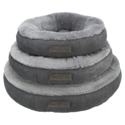 Trixie Lit Rond Liano Gris -lacompagniedesanimaux cama redonda liano para caes trixie 63bd3a4303c5e