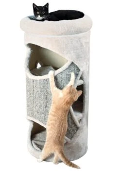 Trixie Cat Tower Gracia Chat Diam 85 Cm Gris Clair -lacompagniedesanimaux cat tower gracia 2 2