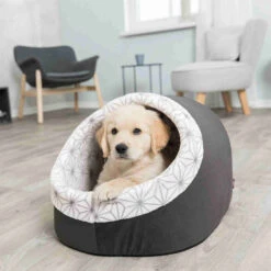 Trixie Cave Diamond Soft Anthracite Blanc -lacompagniedesanimaux modificar cueva suave diamond 35 26 40cm antracita blanco 5 5