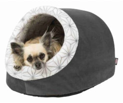 Trixie Cave Diamond Soft Anthracite Blanc -lacompagniedesanimaux modificar cueva suave diamond 35 26 40cm antracita blanco 6 4