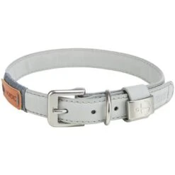 Trixie Collier En Cuir Be Nordic S Gris Clair -lacompagniedesanimaux trixie collier en cuir be nordic1 1