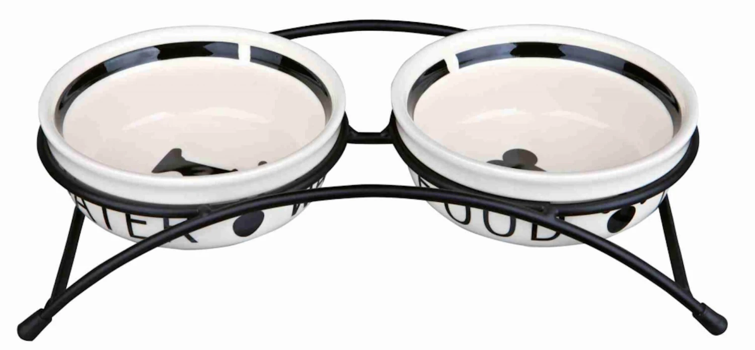 Trixie Set De Gamelles En Céramique & Support 0,25 L
